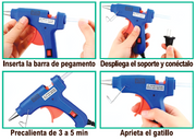 Pistola termofusible para bricolaje
