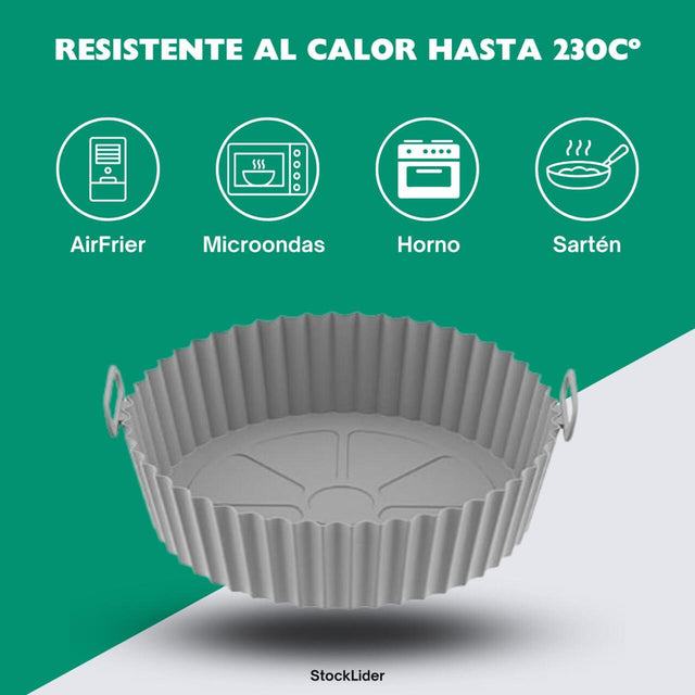 Bandeja silicona airfryer reutilizable