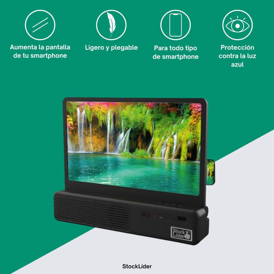Amplificador pantalla Bluetooth para móvil