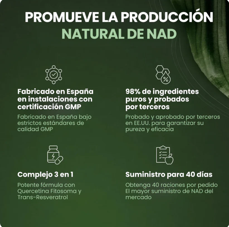 NAD+ Complex liposomal con NR y Resveratrol