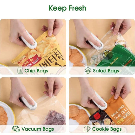 Mini sellador de bolsas térmico recargable