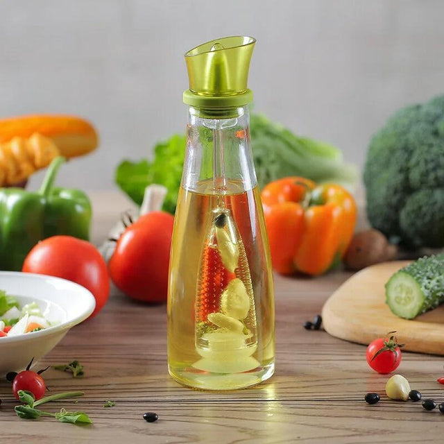 Aceitera de vidrio con vertido preciso