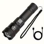 Linterna portátil LED con zoom telescópico