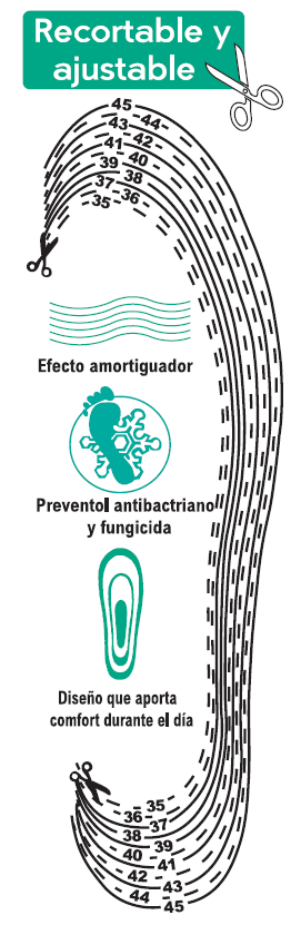 Plantillas recortables mujer cómodas