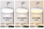 Ventilador de techo LED silencioso regulable