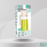 Aceitera dispensadora 2 en 1 antigoteo
