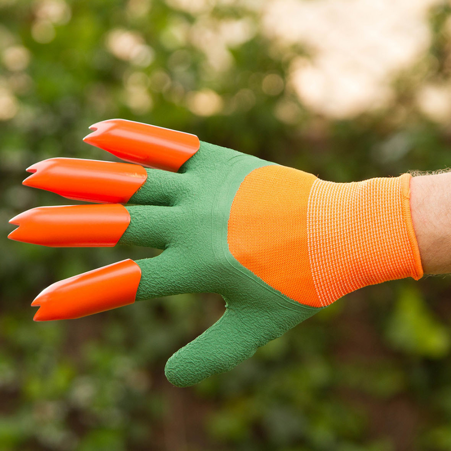 Guantes de jardinería con garras impermeables