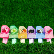 Bálsamo labial frutal con diseño helado