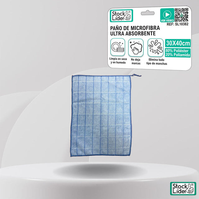 Paño de microfibra ultra absorbente 30x40