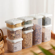 set de recipientes apilables con tapa