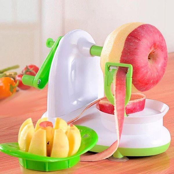 Máquina peladora y cortador de fruta