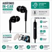 Auriculares con micrófono minijack