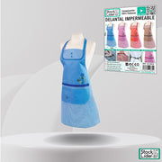Delantal impermeable ajustable con bolsillos