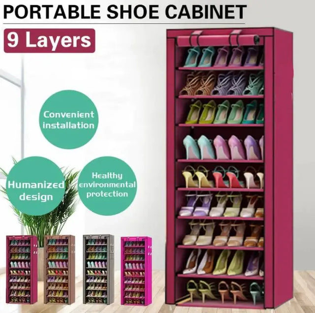 Zapatero con cremallera para ordenar zapatos