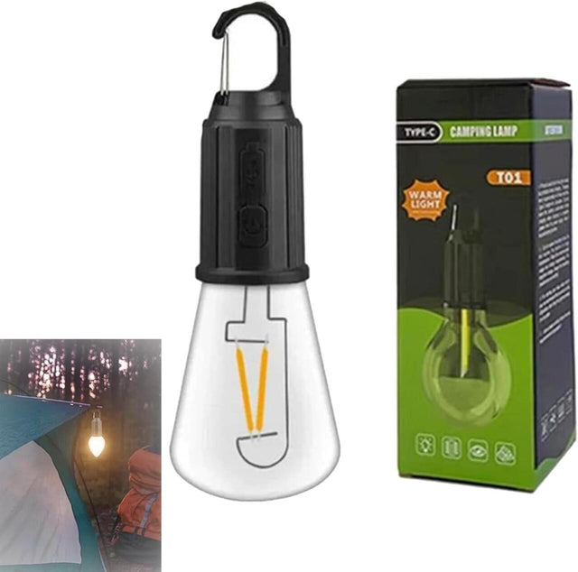 Bombilla Tipo C camping recargable IPX4