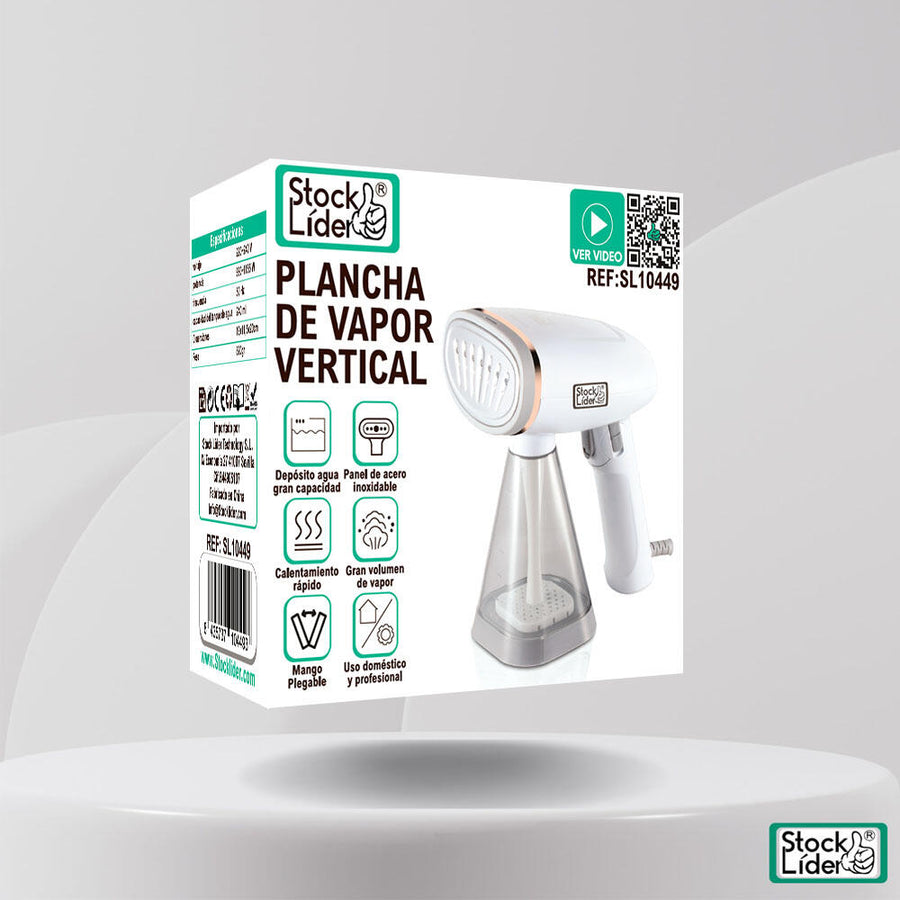 Plancha de vapor vertical portátil