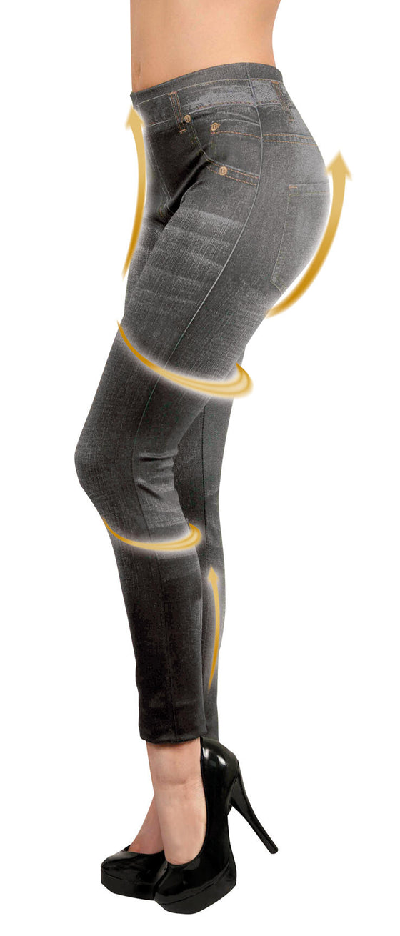 jeggins moldeadores efecto jeans 3 piezas