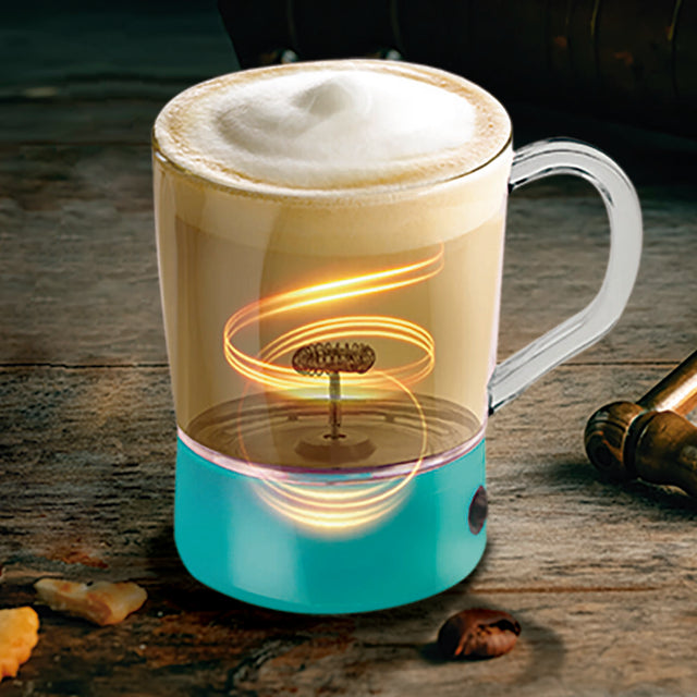 Taza cappuccino con espumador integrado