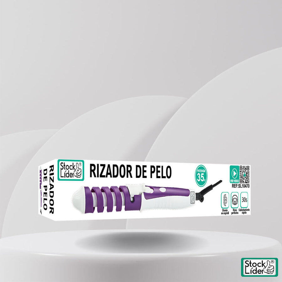 Rizador de pelo en espiral fácil