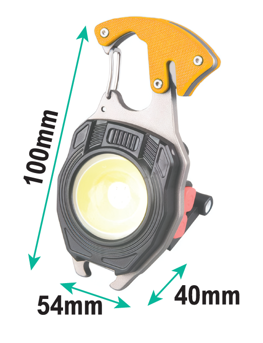 Mini lámpara llavero multifunción LED