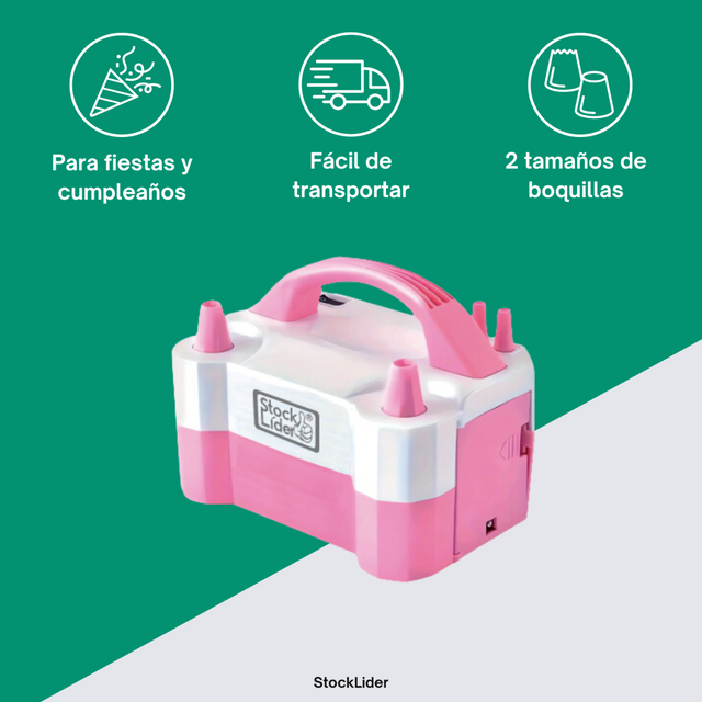 Inflador de globos eléctrico rápido