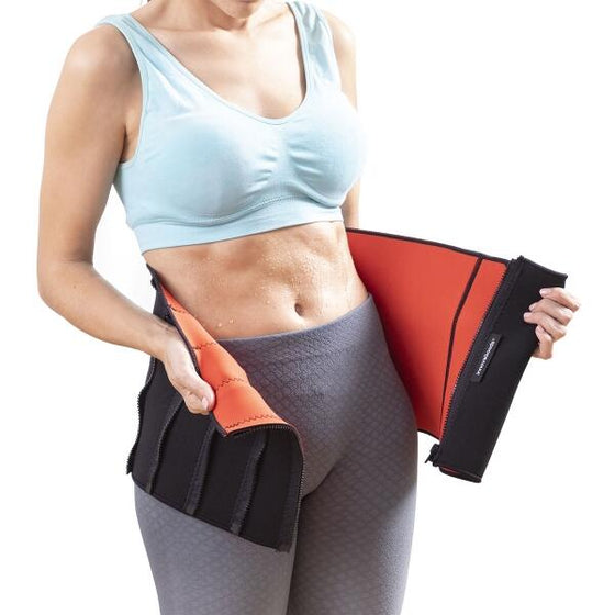 Faja deportiva sauna negra ajustable
