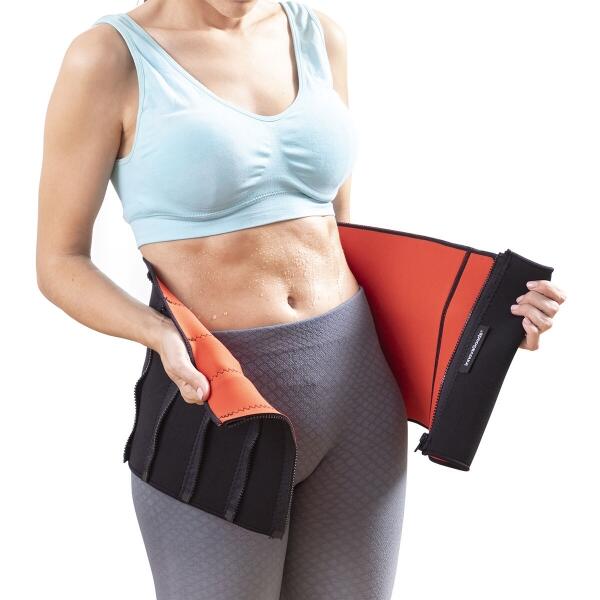 Faja deportiva sauna negra ajustable