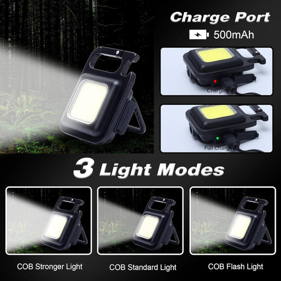 Mini linterna LED COB recargable