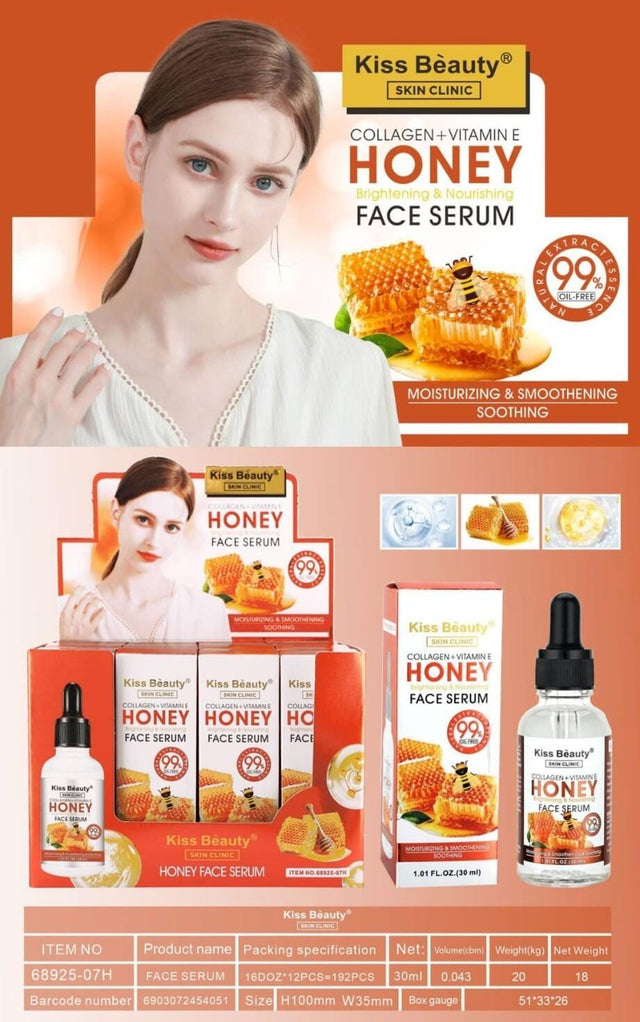 Sérum facial colágeno miel vitamina E