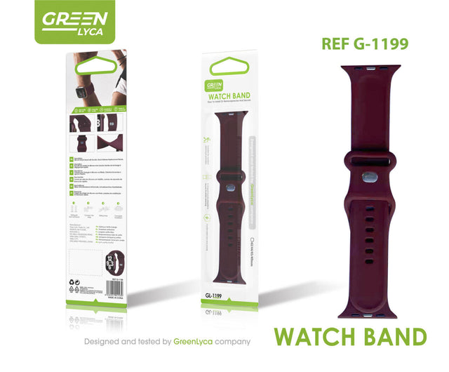 Banda smartwatch vino elegante ajustable