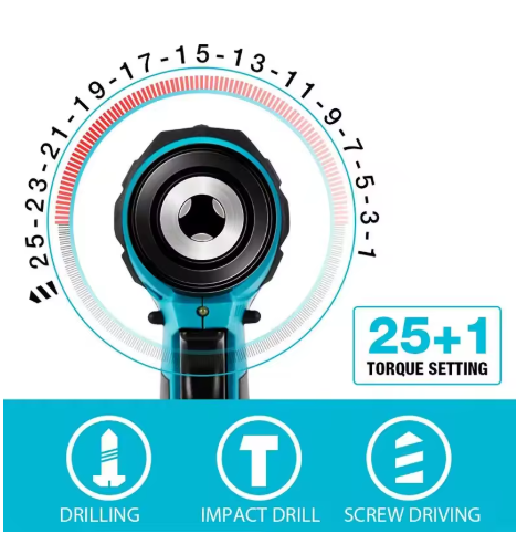 Taladro de impacto inalámbrico 13 mm