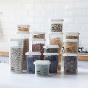 set de recipientes apilables con tapa