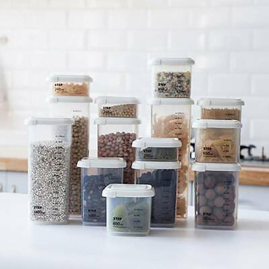 set de recipientes apilables con tapa