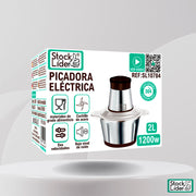 Picadora eléctrica 1200W de acero inoxidable