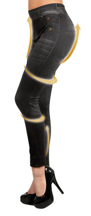 jeggins moldeadores efecto jeans 3 piezas