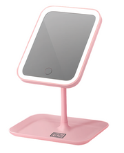 Espejo con luz LED regulable para maquillaje