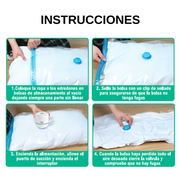 Bomba de vacío para bolsas y ropa