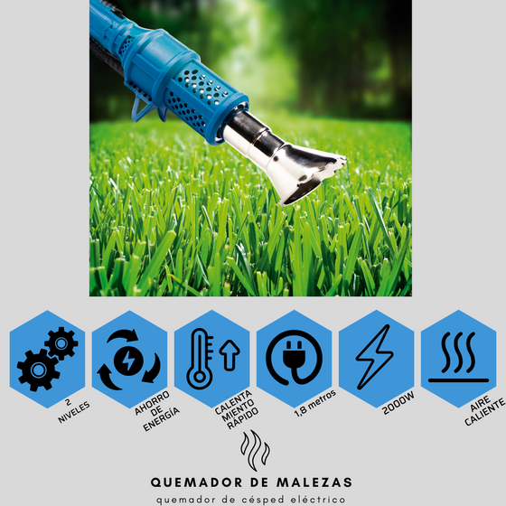Quemador eléctrico de malas hierbas