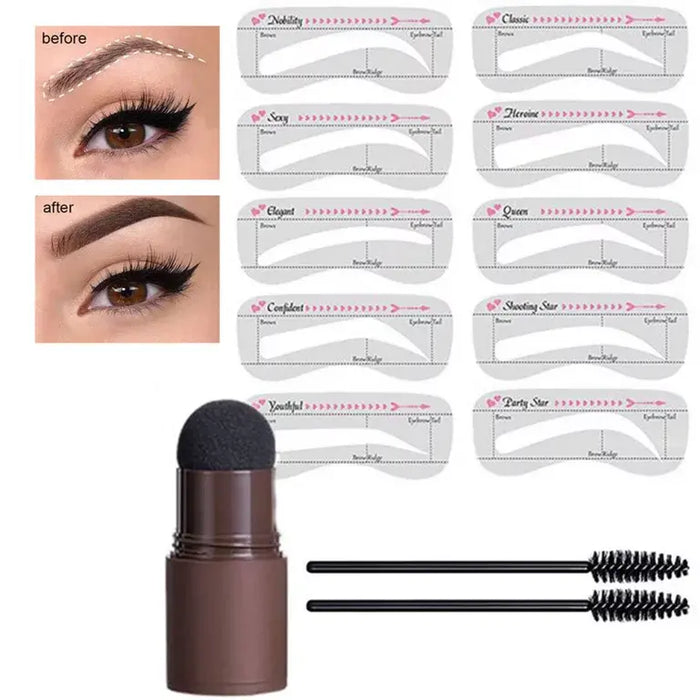 Lápiz para cejas con plantillas