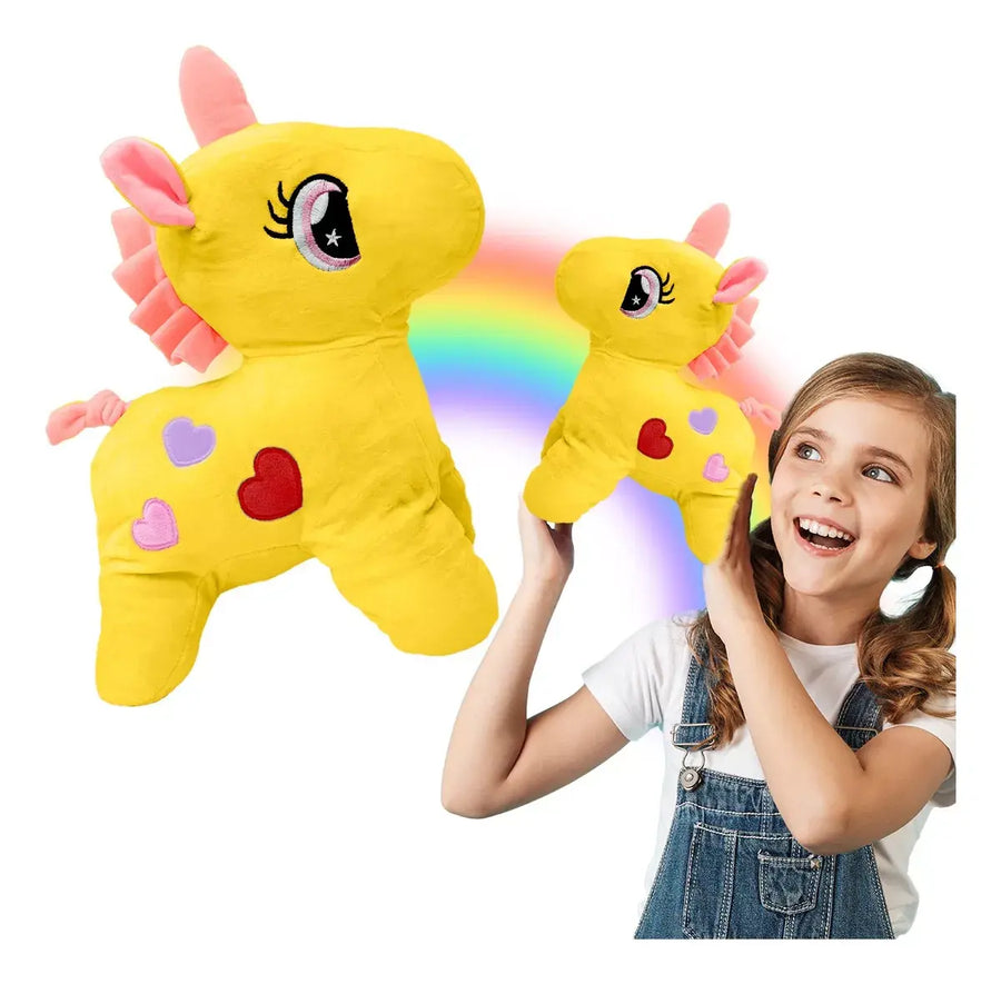 Unicornio de peluche suave multicolor