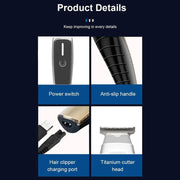 Cortapelo con pantalla digital USB