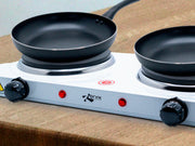 Cocina eléctrica portátil doble compacta