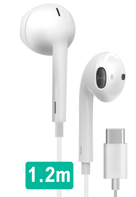 Auriculares Tipo C con micrófono HD