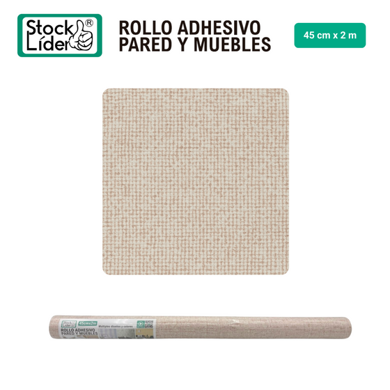 Rollo adhesivo pared y muebles 45x2 m