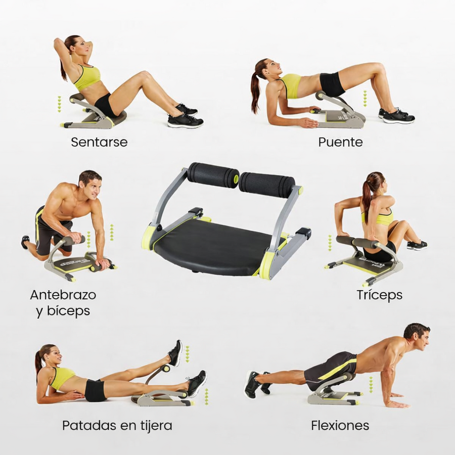 Máquina de abdominales multifuncional